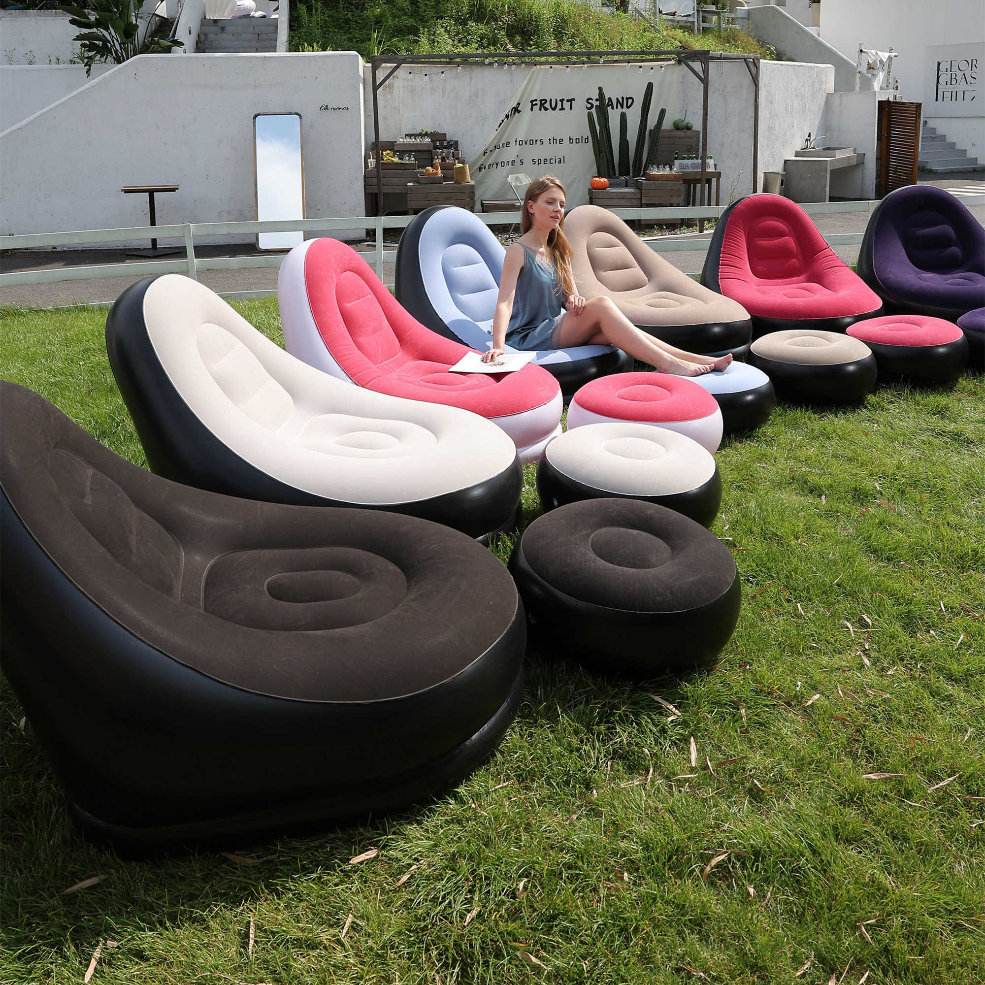 Outdoor Furniture Design - Lazy Couch Sofas Inflatable Chair Foldable