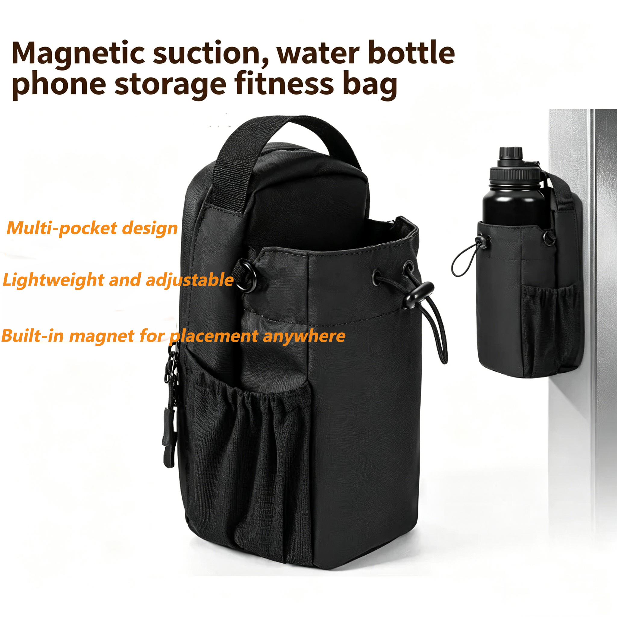 Outdoor Furniture Pillows - Geestock Large Capacity Magnetic Water Bottle