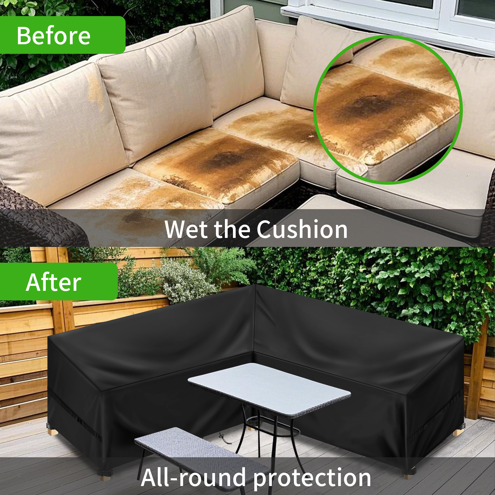 Outdoor Waterproof Sectional S - Outdoor Furniture Varnish reseña y precio