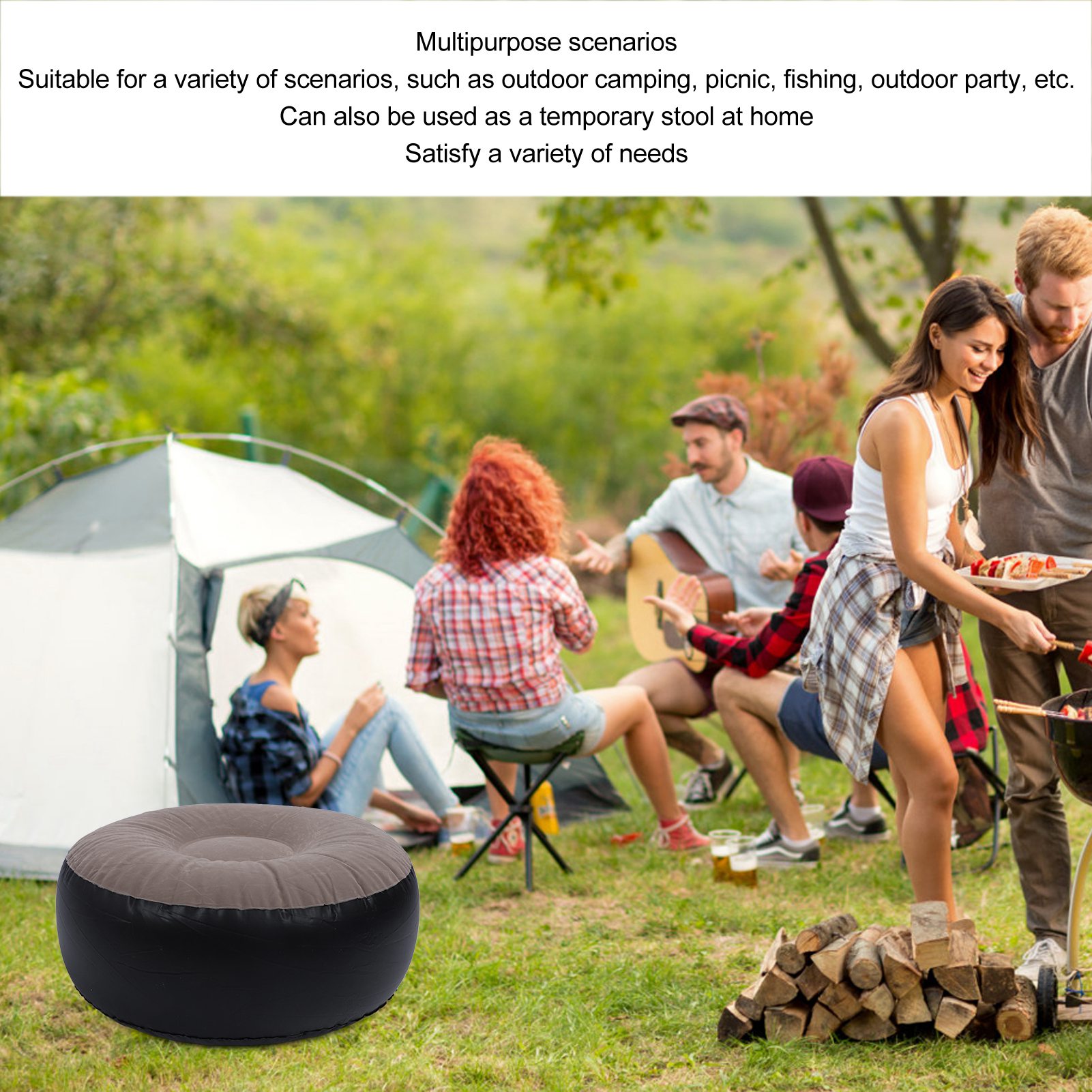 Inflatable Flocking Stool Mult - Outdoor Furniture Design reseña y precio