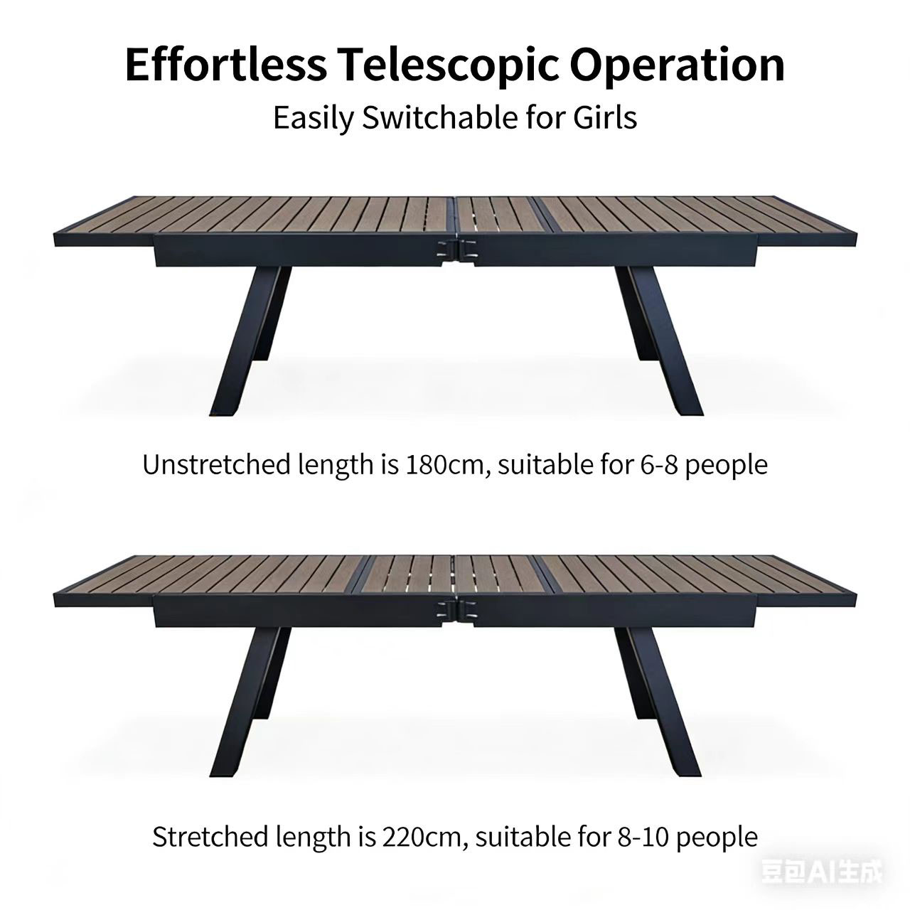 Modern Durable Aluminum Garden - Outdoor Furniture Dining Set reseña y precio