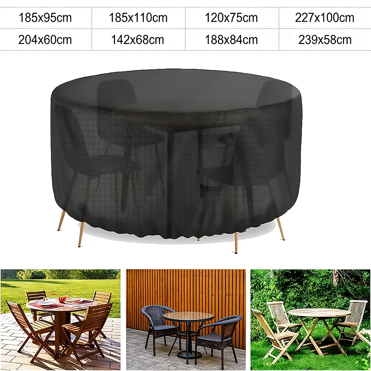 Multi Size Round Patio Furnitu - Outdoor Furniture Design reseña y precio