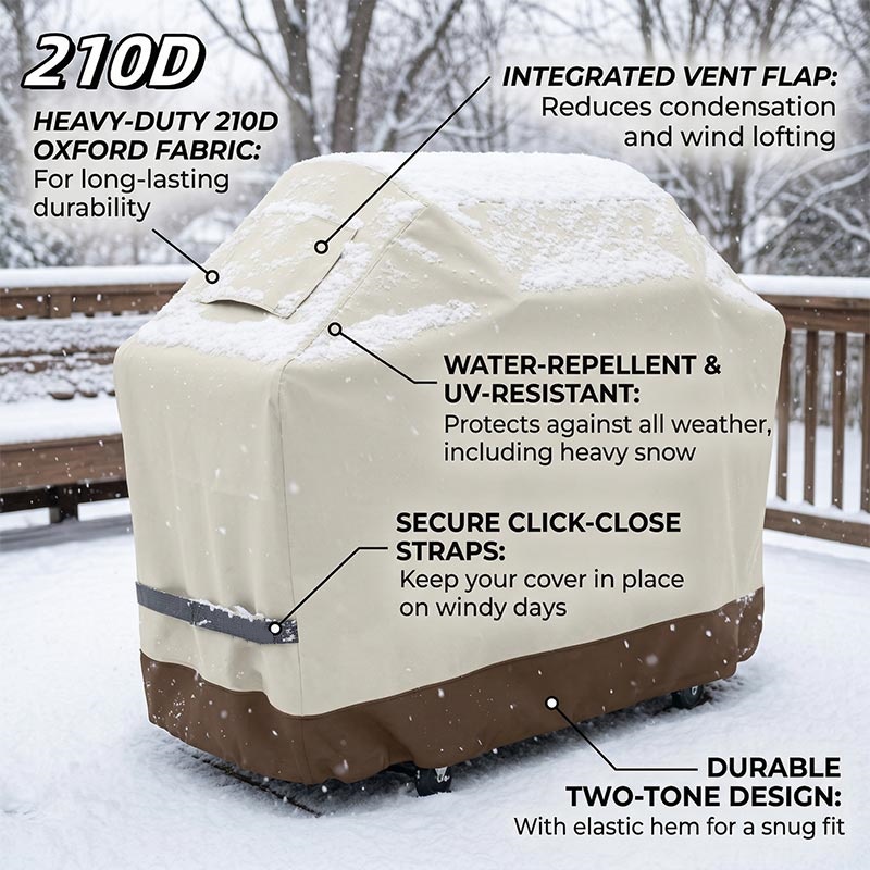 210D BBQ Beige Barbecue Grill  - Outdoor Furniture Varnish reseña y precio