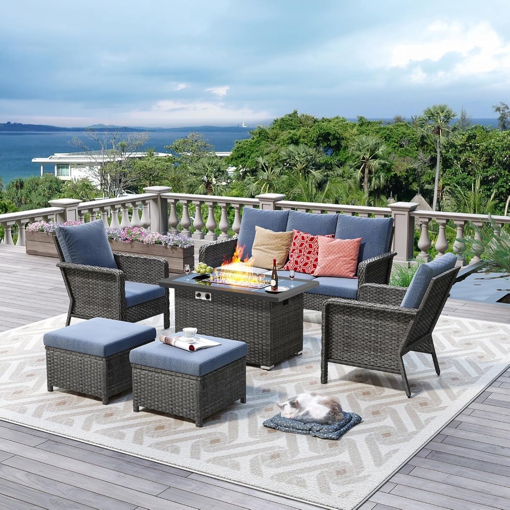 Outdoor Patio Furniture Set Wi - Outdoor Furniture And Fire Pit reseña y precio