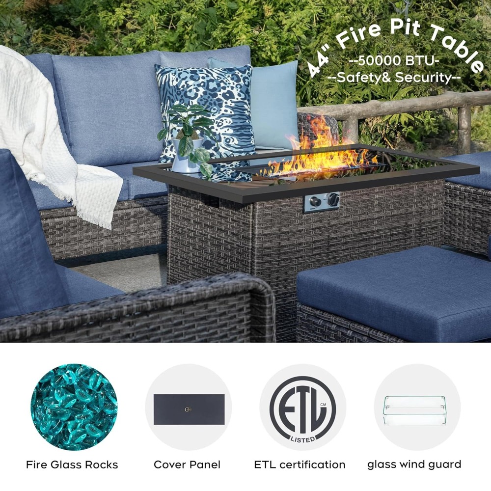 Outdoor Patio Furniture Set Wi - Outdoor Furniture And Fire Pit reseña y precio