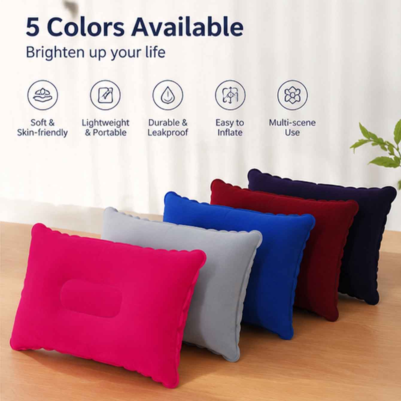 2 Pack Ultralight Inflatable P - Outdoor Furniture Pillows reseña y precio