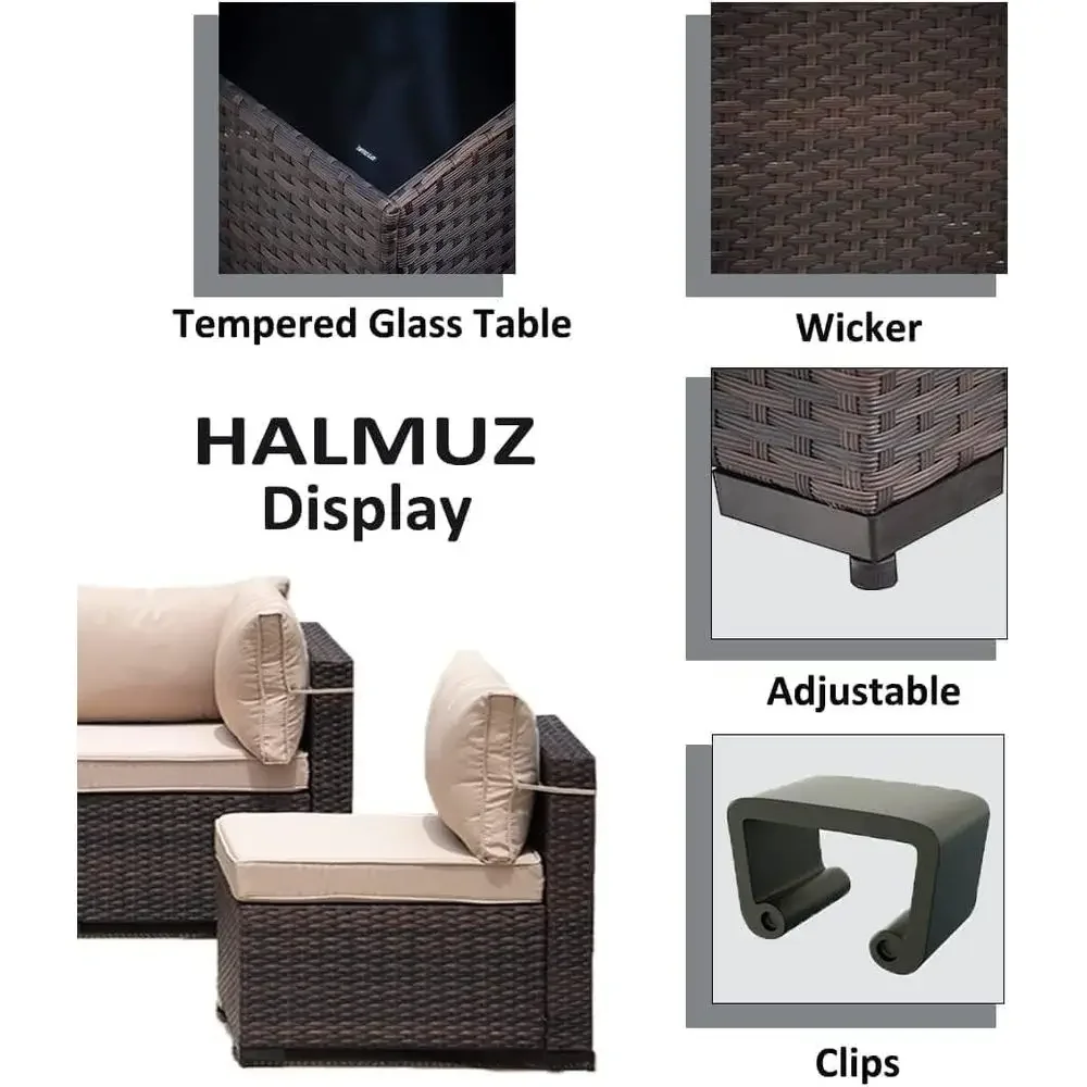 8-Piece Outdoor Patio Furnitur - Outdoor Furniture And Fire Pit reseña y precio