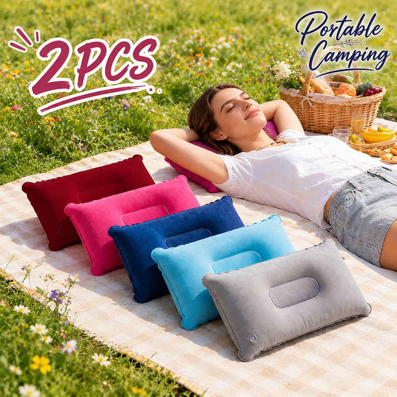 2Pcs Inflatable Travel Pillows - Outdoor Furniture Pillows reseña y precio