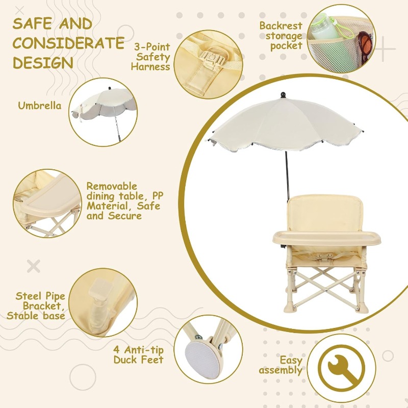 Baby Outdoor Beach Chair with  - Outdoor Furniture Dining Set reseña y precio
