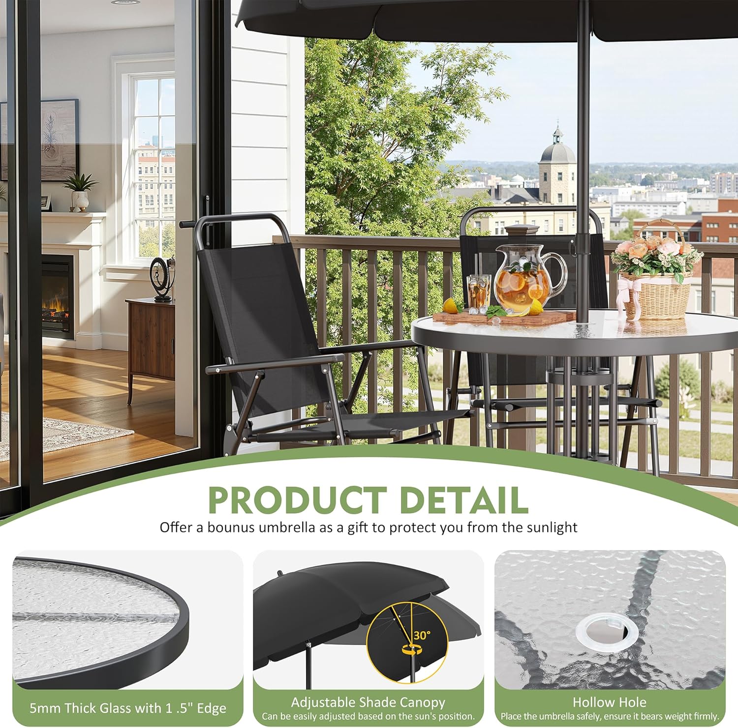 6-Piece Outdoor Patio Dining S - Outdoor Furniture Dining Set reseña y precio