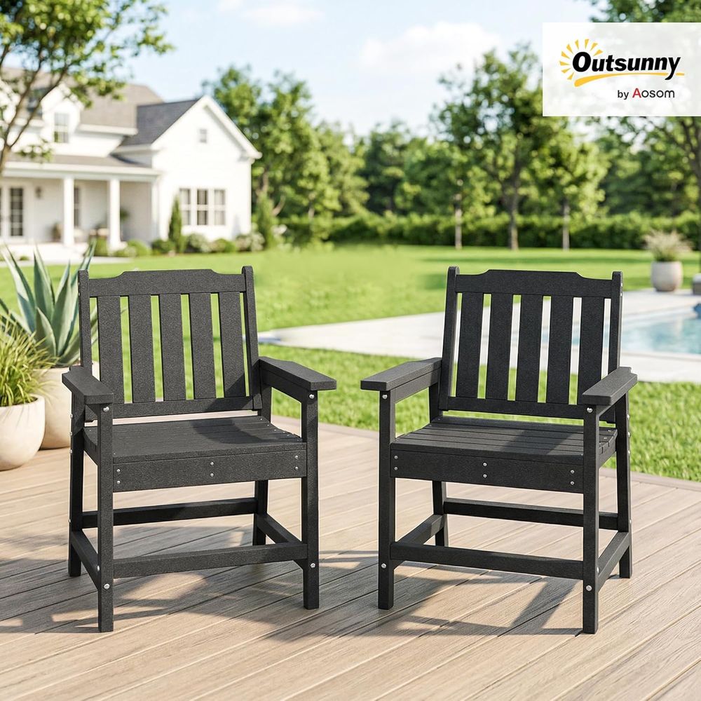 Durable HDPE 2-Piece Patio Din - Outdoor Furniture Dining Set reseña y precio