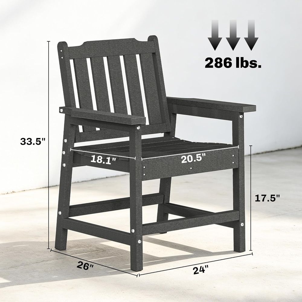 Durable HDPE 2-Piece Patio Din - Outdoor Furniture Dining Set reseña y precio