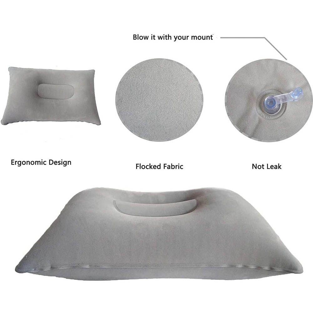Inflatable Travel Pillow Porta - Outdoor Furniture Pillows reseña y precio