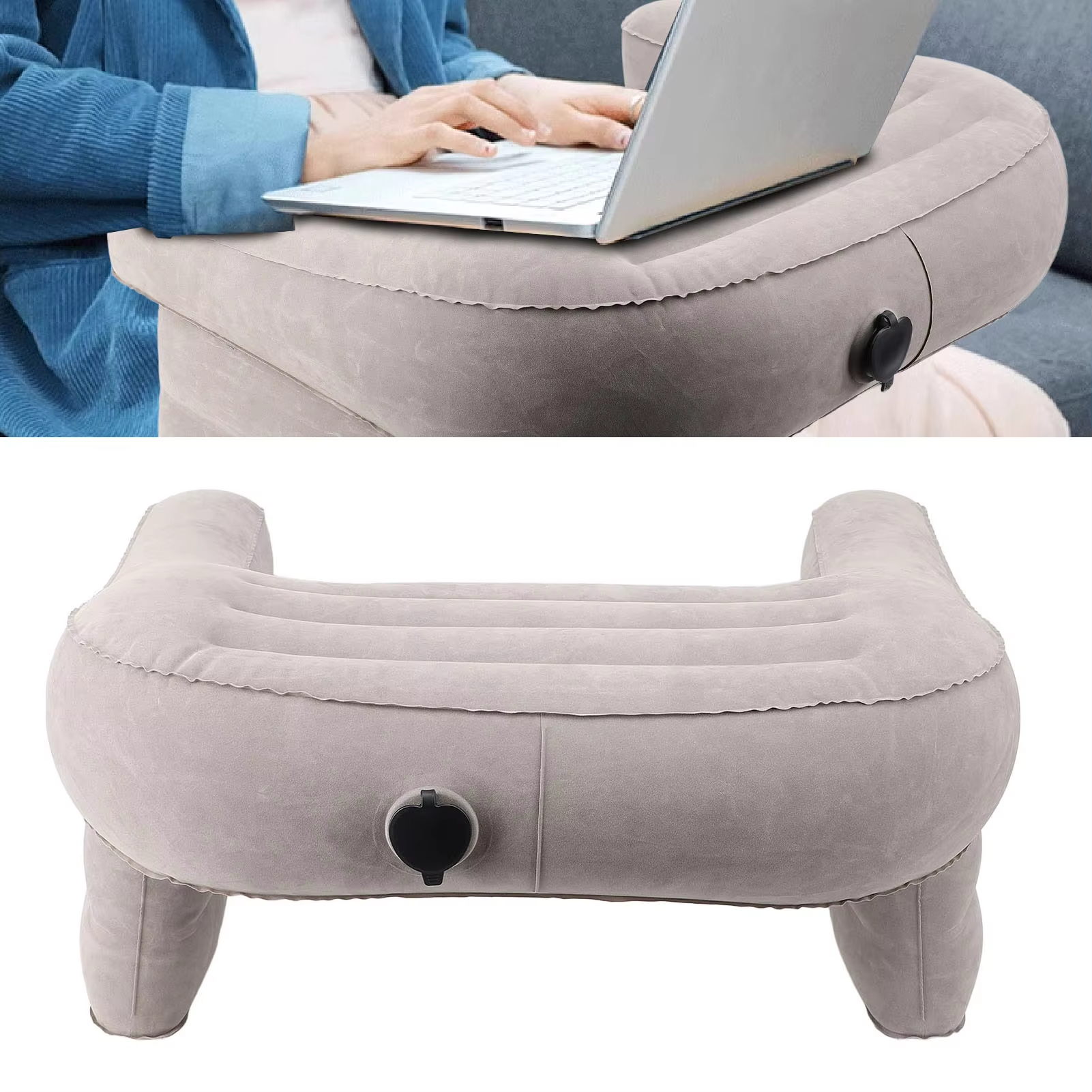 Inflatable Lap Desk Pillow Inf - Outdoor Furniture Pillows reseña y precio