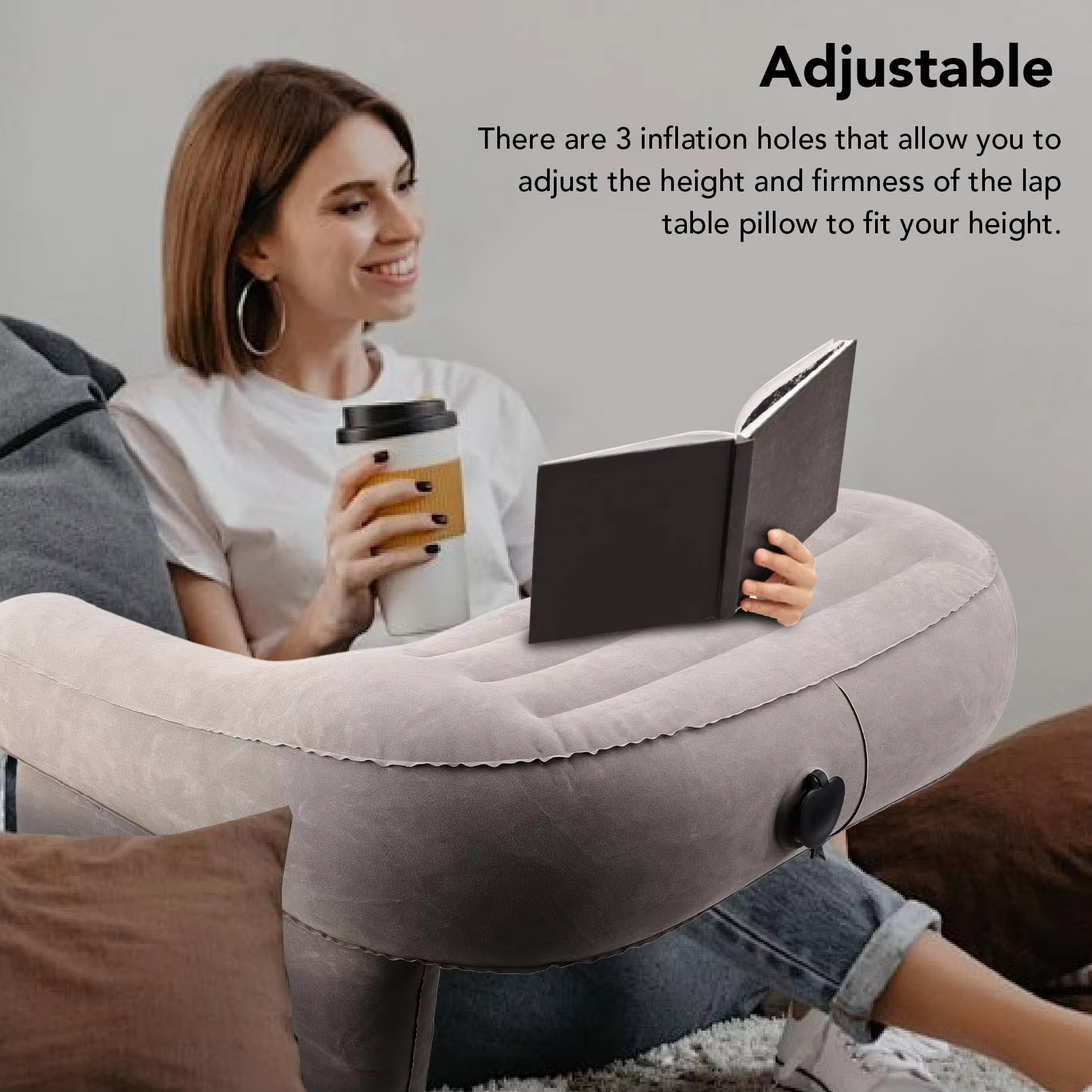 Inflatable Lap Desk Pillow Inf - Outdoor Furniture Pillows reseña y precio
