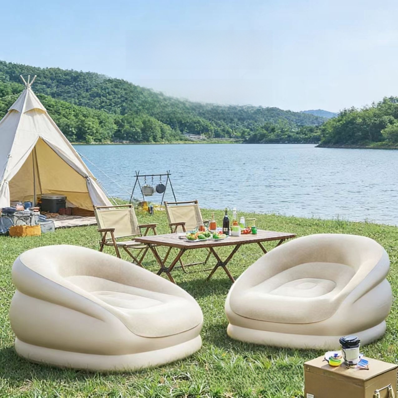 Portable Iatable Sofa for Cam  - Outdoor Furniture Design reseña y precio