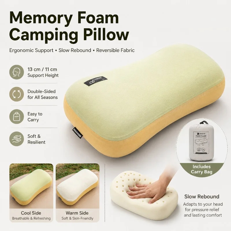 Ultralight Portable Pillow Mem - Outdoor Furniture Pillows reseña y precio