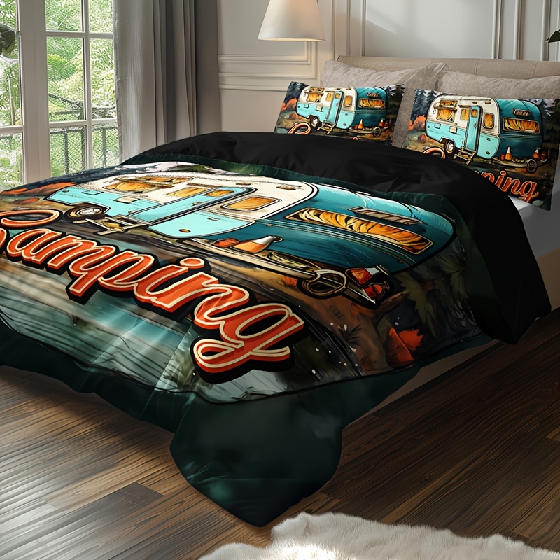 Camping Car Letter Print Beddi - Outdoor Furniture Pillows reseña y precio