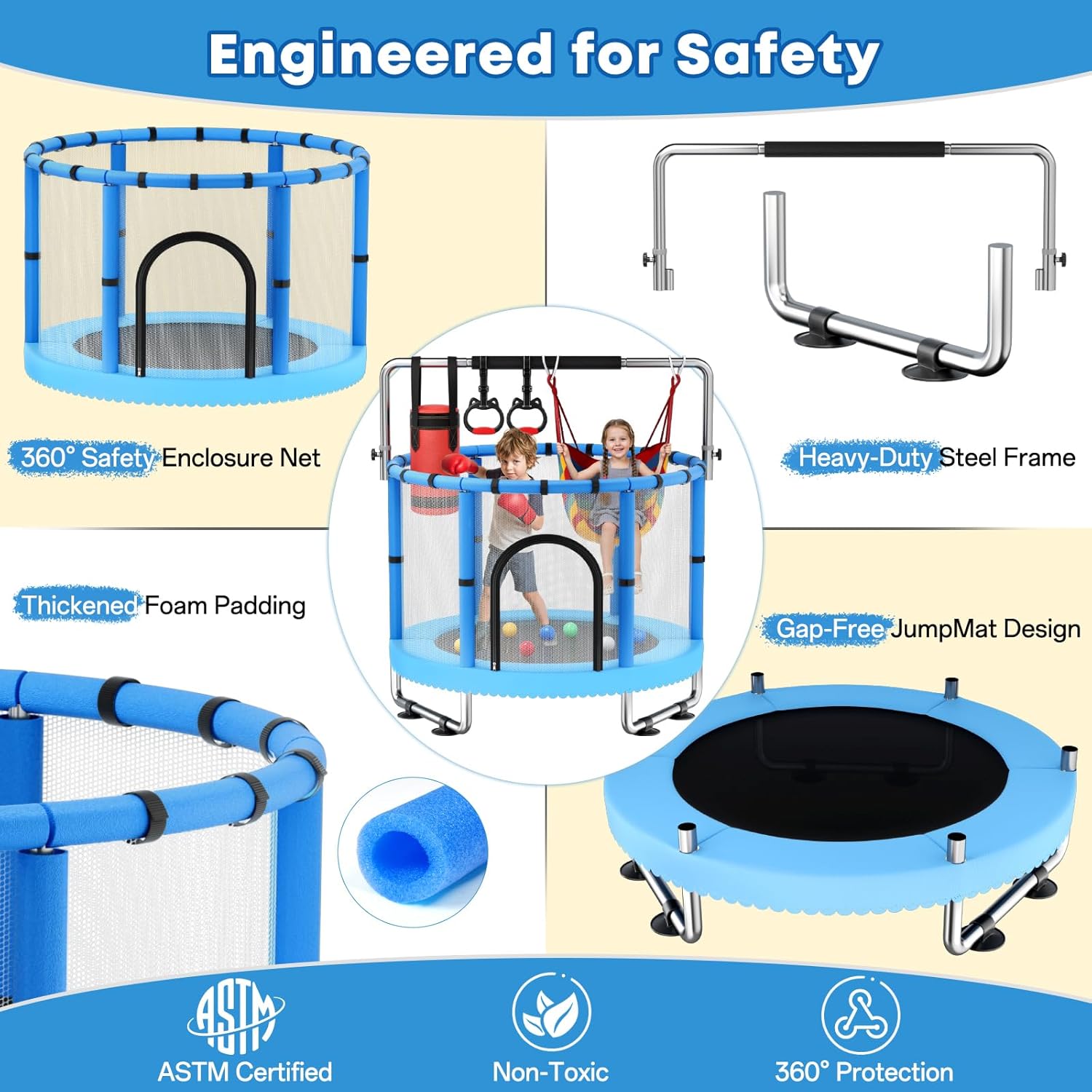 Toddler Trampoline,Trampoline  - Outdoor Furniture Design reseña y precio