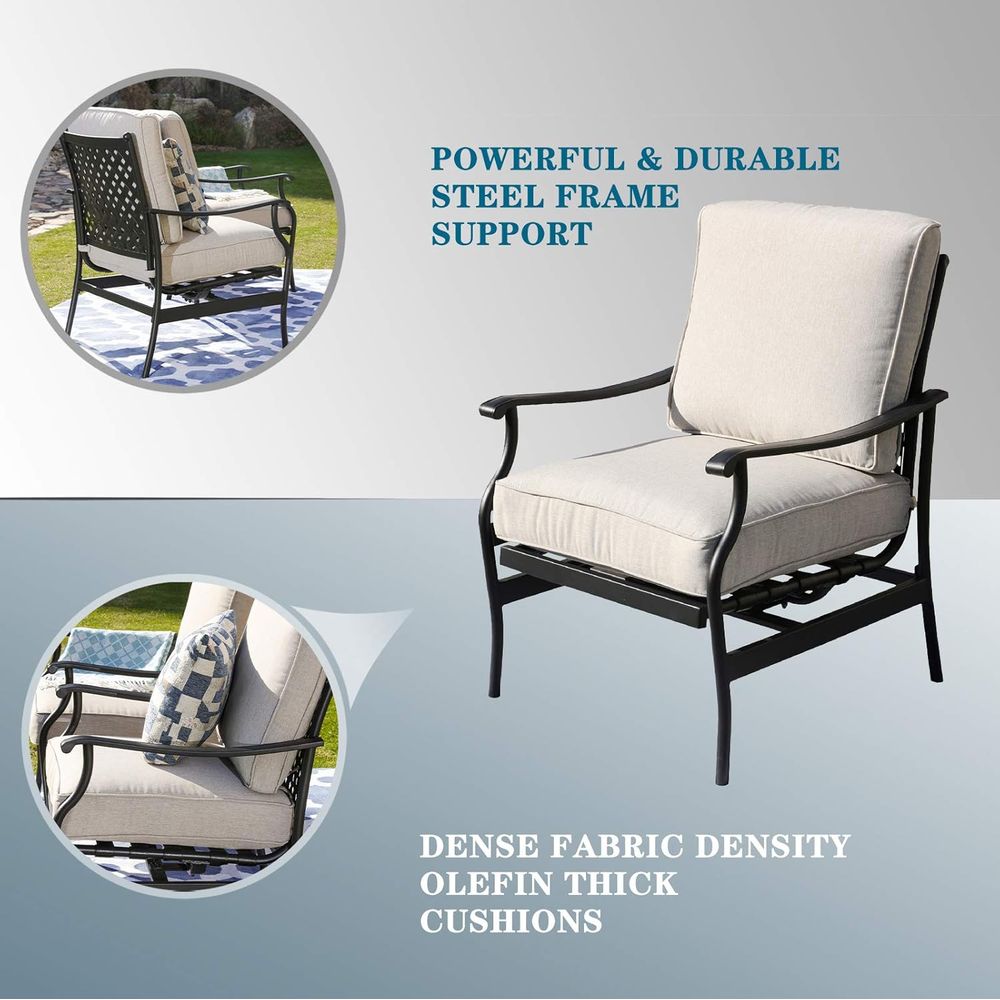 Outdoor Patio Bistro Armrest C - Outdoor Furniture Dining Set reseña y precio
