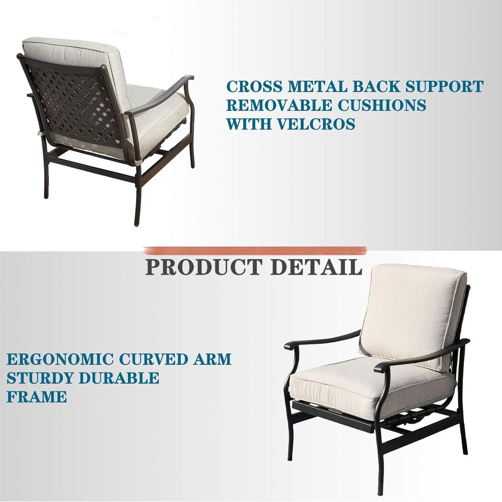 Outdoor Patio Bistro Armrest C - Outdoor Furniture Dining Set reseña y precio