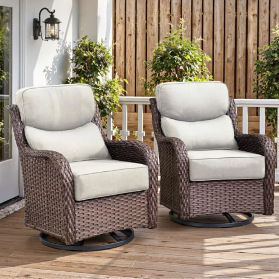 Outdoor swivel rocker patio ch - Outdoor Furniture Zone reseña y precio