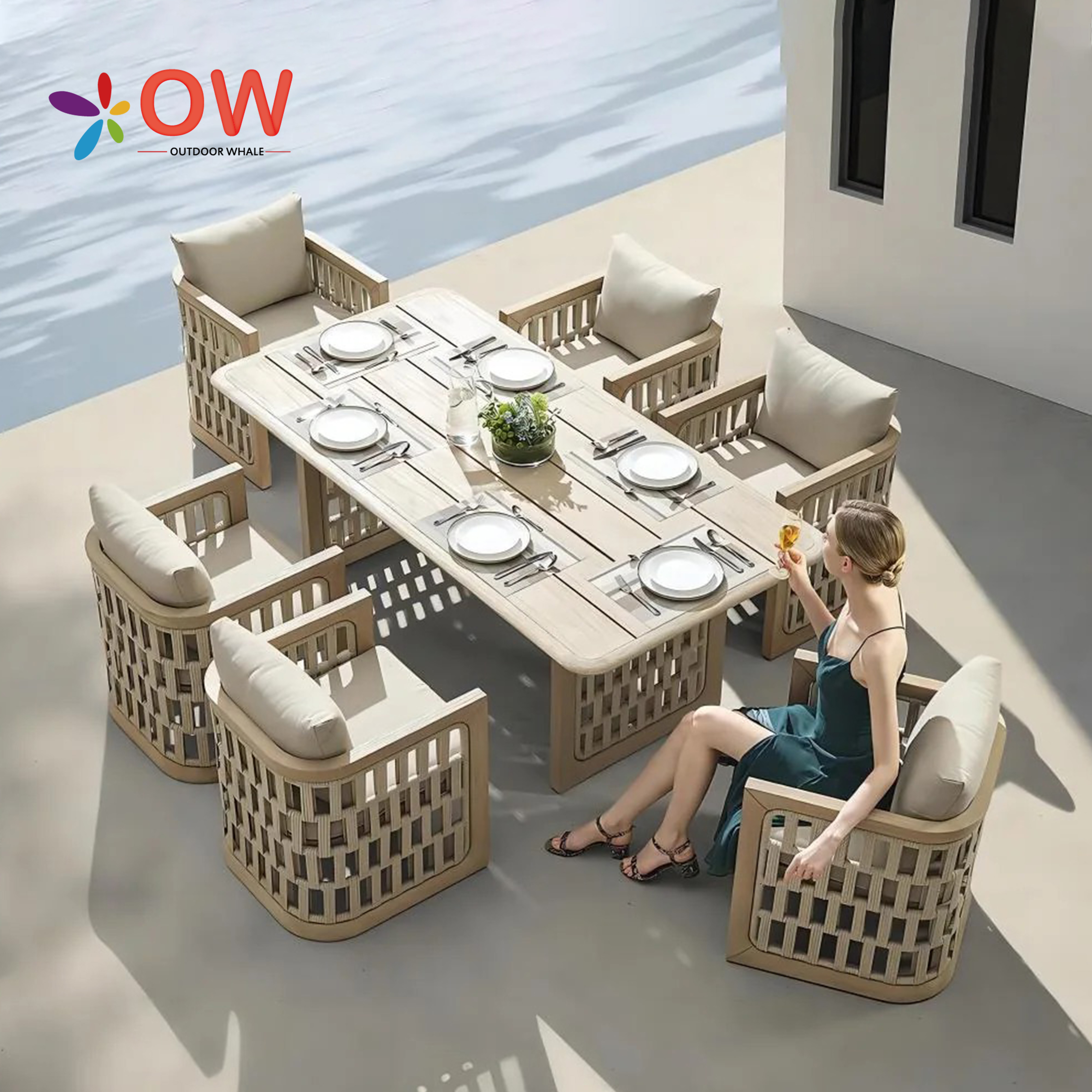 Modern Dining Table Set For Ho - Outdoor Furniture Dining Set reseña y precio