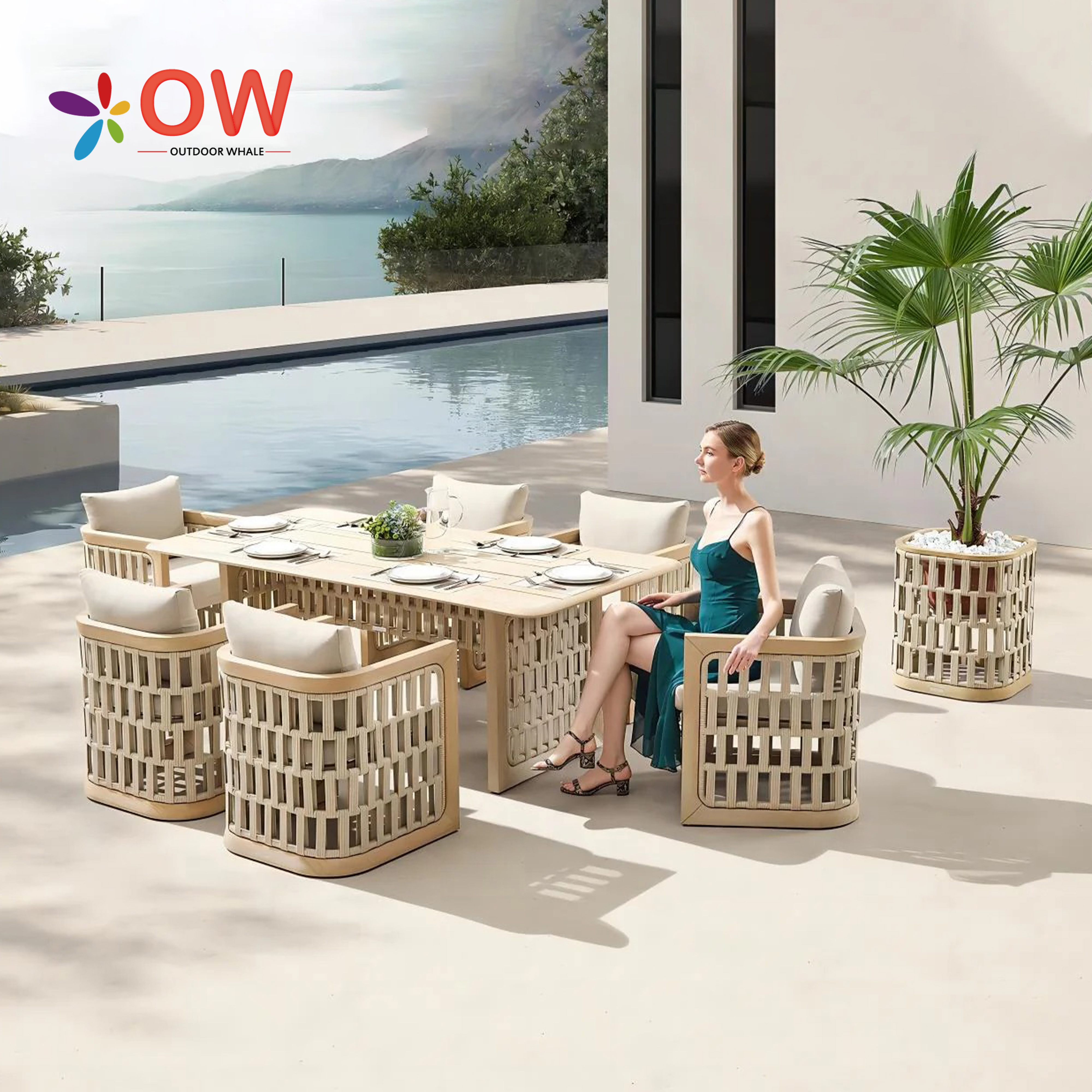 Modern Dining Table Set For Ho - Outdoor Furniture Dining Set reseña y precio