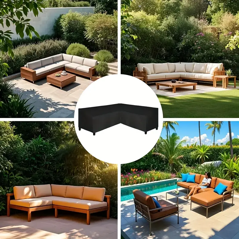 Anti-UV L-shaped Outdoor Sofa  - Outdoor Furniture Varnish reseña y precio