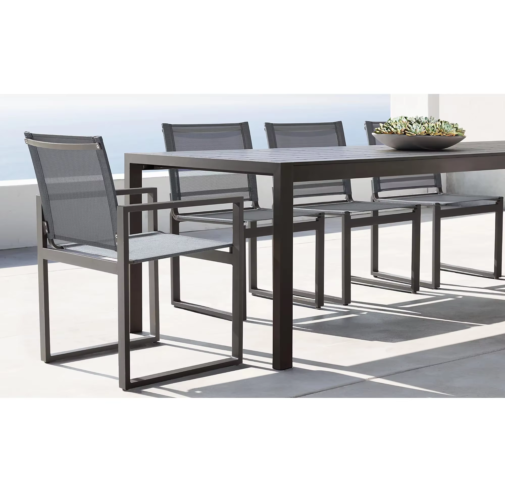 Armchair Elegant Aluminum Meta - Outdoor Furniture Dining Set reseña y precio