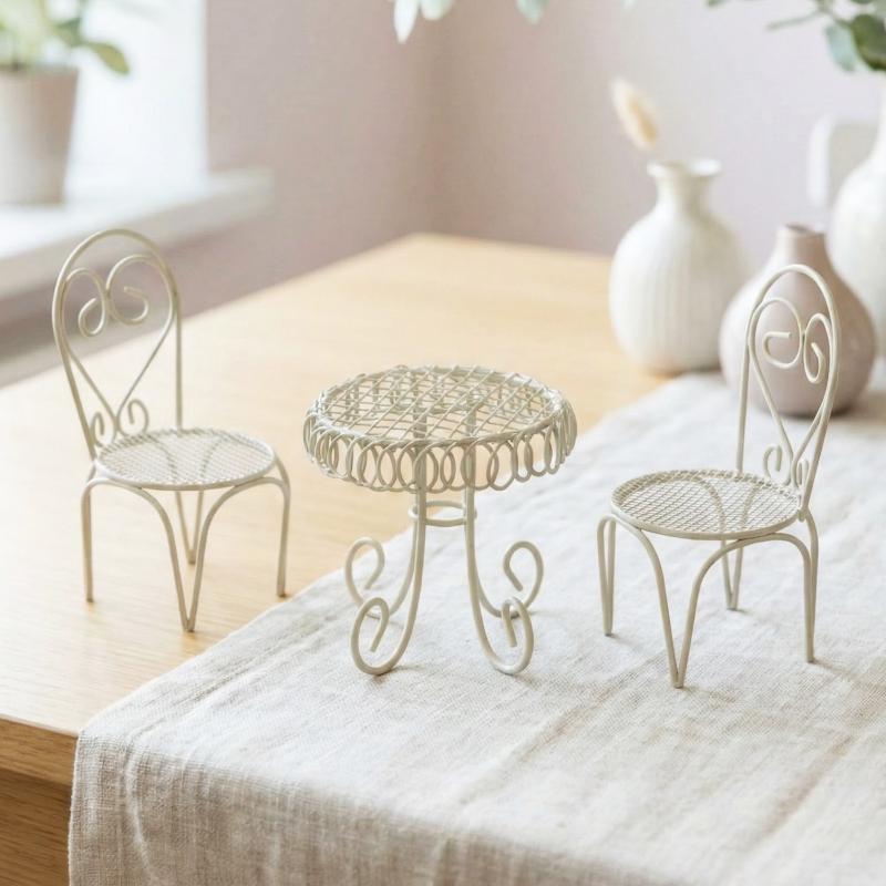 1/3Pcs Dollhouse Garden Displa - Outdoor Furniture Design reseña y precio