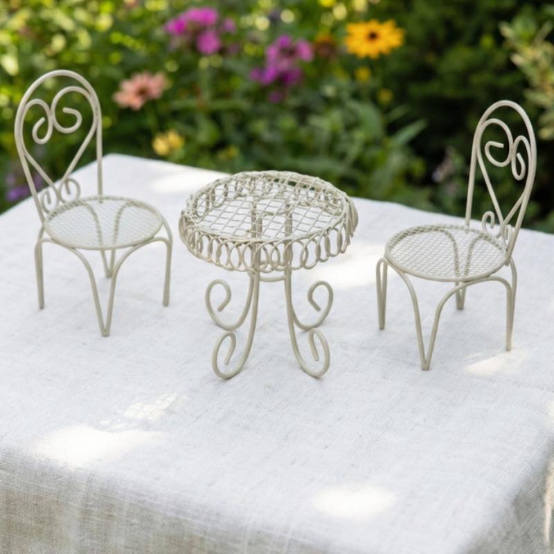 1/3Pcs Dollhouse Garden Displa - Outdoor Furniture Design reseña y precio