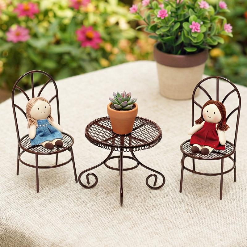 1/3Pcs Dollhouse Garden Displa - Outdoor Furniture Design reseña y precio