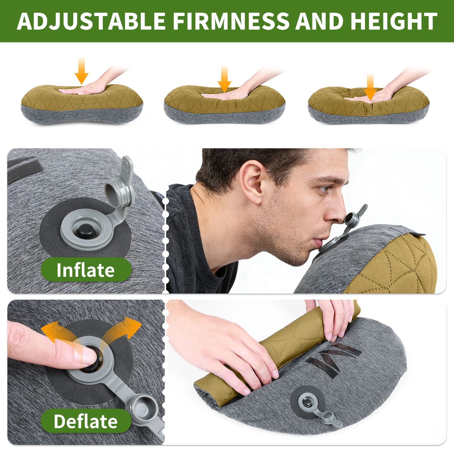 MAPLEAF Camping Inflatable Pil - Outdoor Furniture Pillows reseña y precio