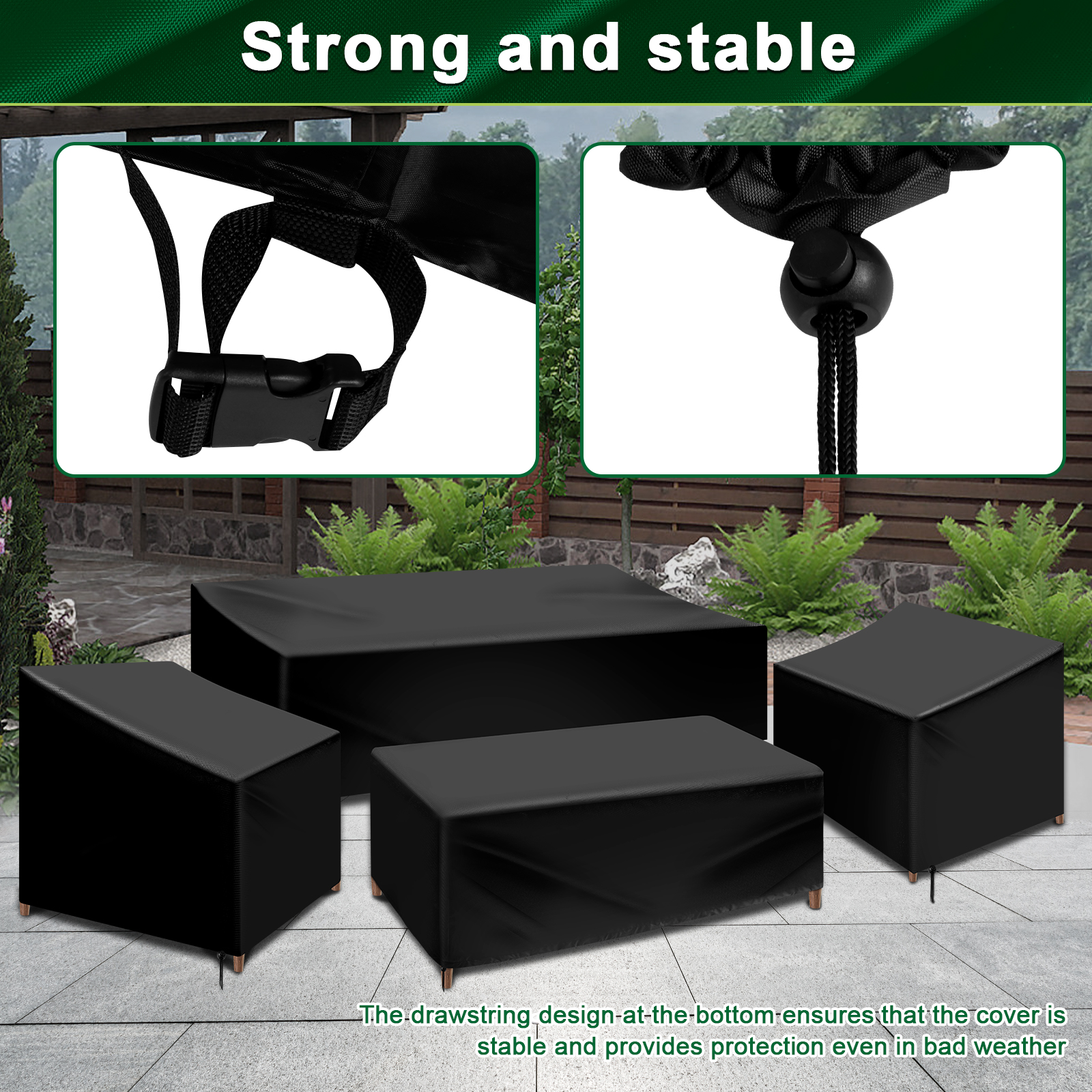 4Pcs Patio Furniture Cover Set - Outdoor Furniture Varnish reseña y precio