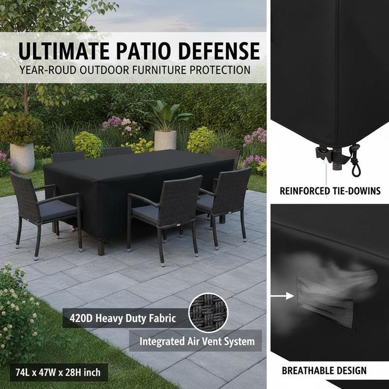 Outdoor Table Set Protector 74 - Outdoor Furniture Design reseña y precio