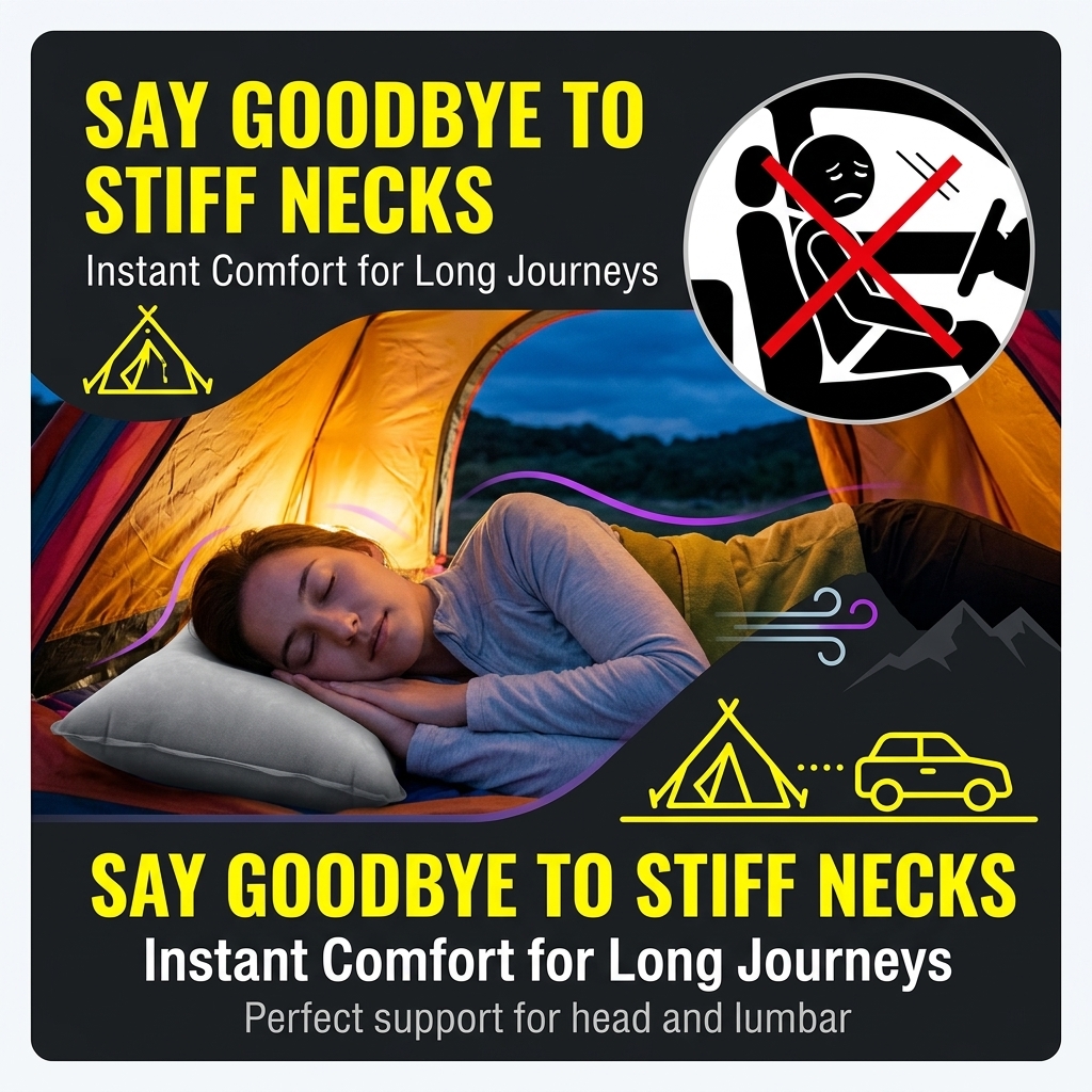 Inflatable Travel Pillow, Port - Outdoor Furniture Pillows reseña y precio