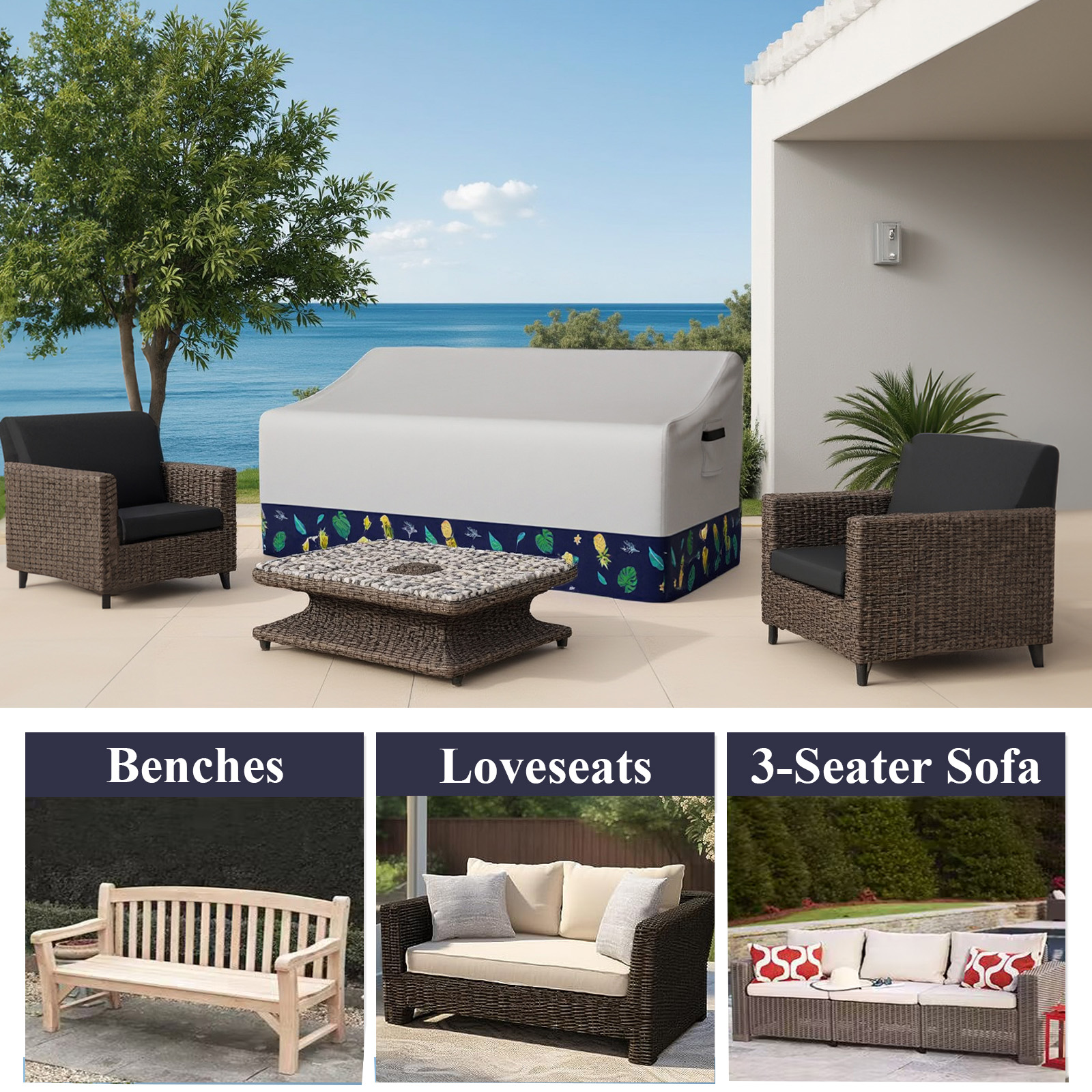 Outdoor Sofa Cover Waterproof  - Outdoor Furniture Varnish reseña y precio